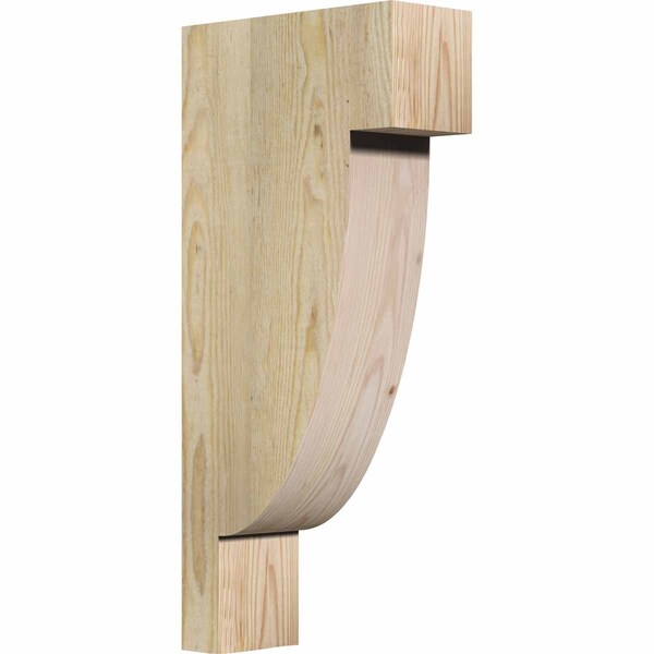 Ekena Millwork Alpine Rough Sawn Corbel, Douglas Fir, 4"W x 10"D x 22"H COR04X10X22ALP00RDF - main